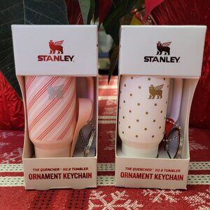Stanley Holiday 2025 Ornament, Keychain Lot - Strawberry & Frost, Tumbler